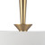 Bridgette 16-in Brushed Gold/White Linen Socket Pendant