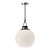 Copperfield 16-in Chrome/Opal Matte Glass 1 Light Pendant