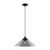 Mauer 15-in Matte Black/Smoked 1 Light Pendant