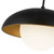 Rubio 11-in Matte Black/Opal Matte Glass 1 Light Pendant