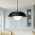 Rubio 11-in Matte Black/Opal Matte Glass 1 Light Pendant