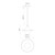 Fuji 12-in Brushed Gold/Opal Matte Glass 1 Light Pendant