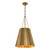 Plisse 16-in Aged Gold 1 Light Pendant