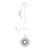 Royale 10-in Aged Gold/Clear Glass 1 Light Pendant