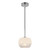 Samar 8-in Chrome/Opal Glass 1 Light Pendant