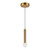 Arden 9-in Brushed Gold/Opal Glass LED Pendant (PD612109)