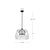 Deco 18-in Clear/Black LED Pendant