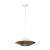 Daphne 15-in White/Brown Cotton Rope 1 Light Pendant