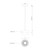 Oxford 5-in White LED Pendant