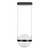 Pisces 12-in Black/Light Guide LED Pendant