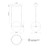 Pisces 12-in Black/Light Guide LED Pendant