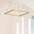 Piazza 36-in Brushed Gold LED Pendant