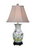 Floral Motif Scallop Vase Table Lamp 27"