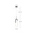 Huron 8-in Brushed Gold LED Pendant