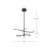Collide 24-in Black LED Pendant