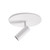 Downey 2-in White LED Semi Flush Mount (SF15001)