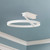 Roda 15-in White LED Semi-Flush Mount