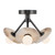 Dahlia 13-in Urban Bronze/Alabaster LED Semi Flush Mount