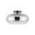 Trinity 14-in Black/Chrome LED Semi Flush Mount