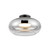 Trinity 14-in Black/Chrome LED Semi Flush Mount