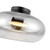 Trinity 14-in Black/Chrome LED Semi Flush Mount