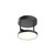 Novel 5-in Black LED Semi Flush Mount