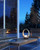 Lanai 16-in Black/Opal Glass LED Table Lamp