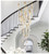 Luxury modern crystal chandelier for staircase, living space, bathroom