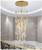 Luxury modern crystal chandelier for staircase, living space, bathroom