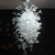 Transparent White Italian Design Handmade Blown Glass Hanging Chandelier