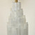Translucent Tiered Natural Selenite Stone Table Lamp