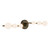 Cypress 29-in Black/Opal Glass LED Vanity