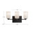 Nola 18-in Chrome/Glossy Opal Glass Socket Vanity Light