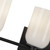 Nola 32-in Black/Glossy Opal Glass 5 Lights Vanity