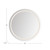 Hillmont 40-in Sandblasted Merc Edge LED Vanity Mirror (VM41040-5CCT)