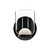 Cedar 4-in Black/Clear LED Wall Sconce
