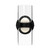Cedar 11-in Black/Clear LED Wall Sconce