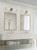 Revolve Ii Clear Glass/Natural Brass 2 Lights Wall/Vanity