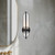 Cairo 4-in Ribbed Glass/Urban Bronze 1 Light Wall/Vanity