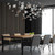 Hand Crafted Murano Style Glass Maple Leaves Chandelier