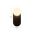 Ariel 12-in Matte Black/Opal Glass Socket Wall/Vanity Light