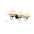 Alba 24-in Matte Black/Opal Glass 3 Lights Wall Vanity