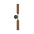 Colby 23-in Matte Black/Tan Jute Socket Wall/Vanity Light