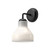 Westlake 6-in Glossy Opal Glass/Matte Black 1 Light Wall/Vanity