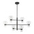 Sutton 36-in Urban Bronze dimmable LED Chandelier with Clear Glass