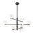 Sutton 36-in Urban Bronze dimmable LED Chandelier with Clear Glass