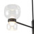Sutton 36-in Urban Bronze dimmable LED Chandelier with Clear Glass