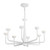 Spade 30-in Antique White dimmable LED Chandelier