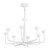 Spade 30-in Antique White dimmable LED Chandelier