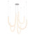 Akoya 80 Light Chrome dimmable LED Chandelier with Remote Driver